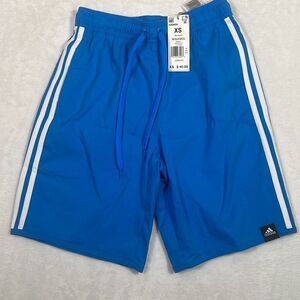 Adidas 3‎ STRIPES CLASSIC LENGTH SWIM SHORTS HA0404 swim trunks NWT Men X-small